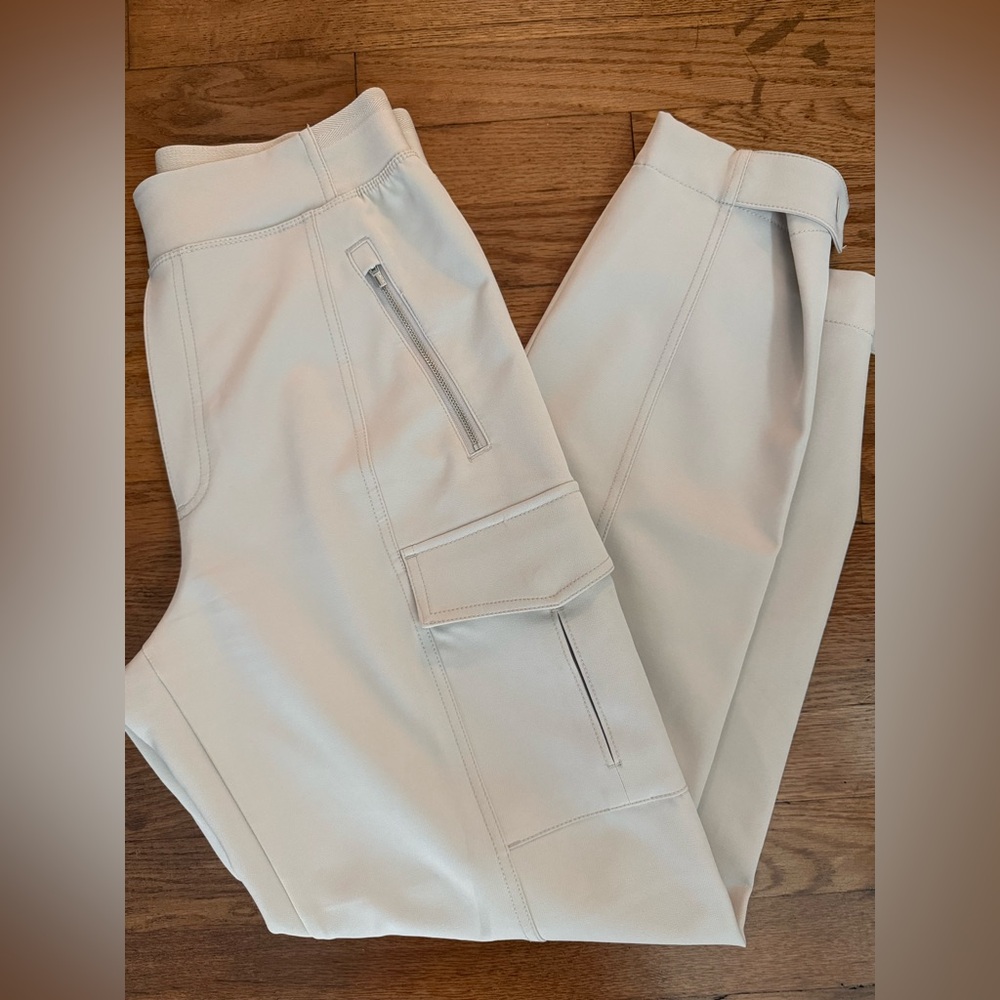 Athleta Cream Cargo Pants